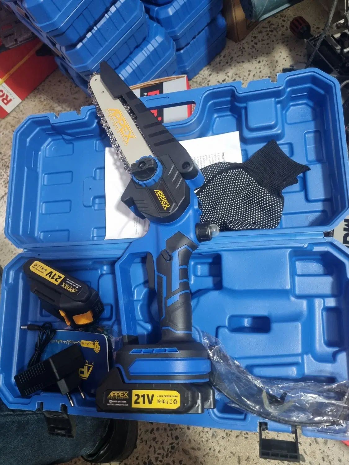 اره شارژی دوباتری ۲۱ولت ۲۳سانت اپکس (ابزار راینو)